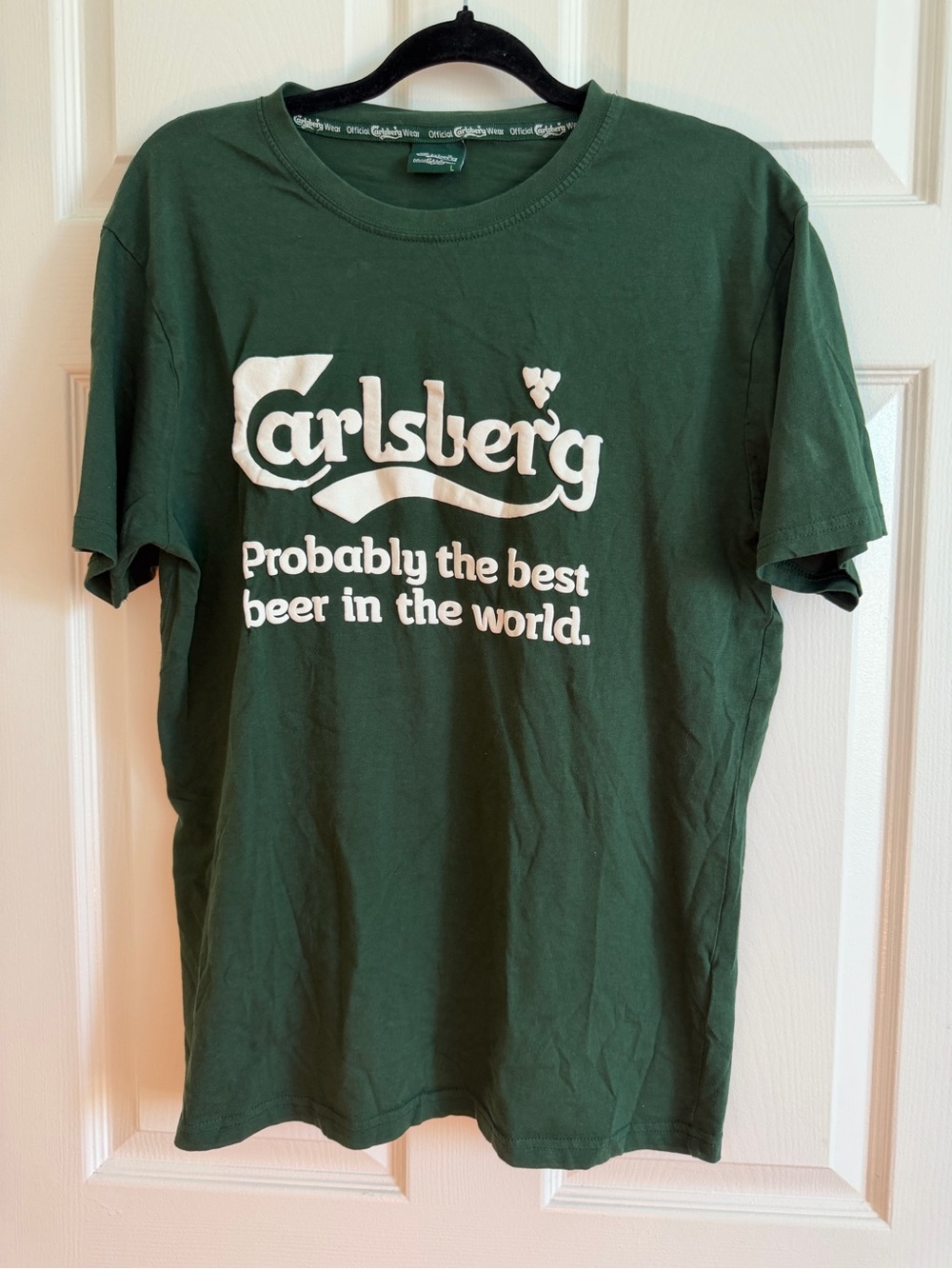 Vintage Carlsberg Dark Green Logo Short Sleeve Tee